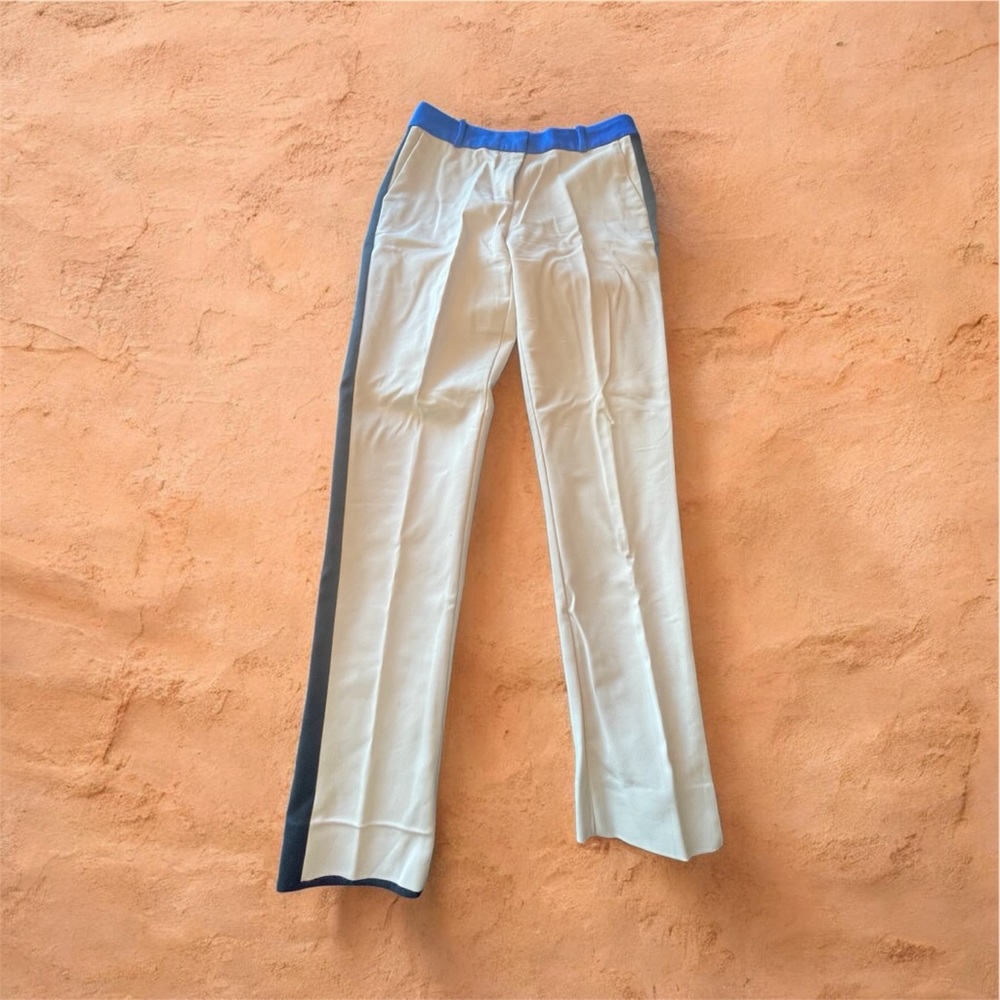 kate spade Cream Pants with Blue and Black Accents